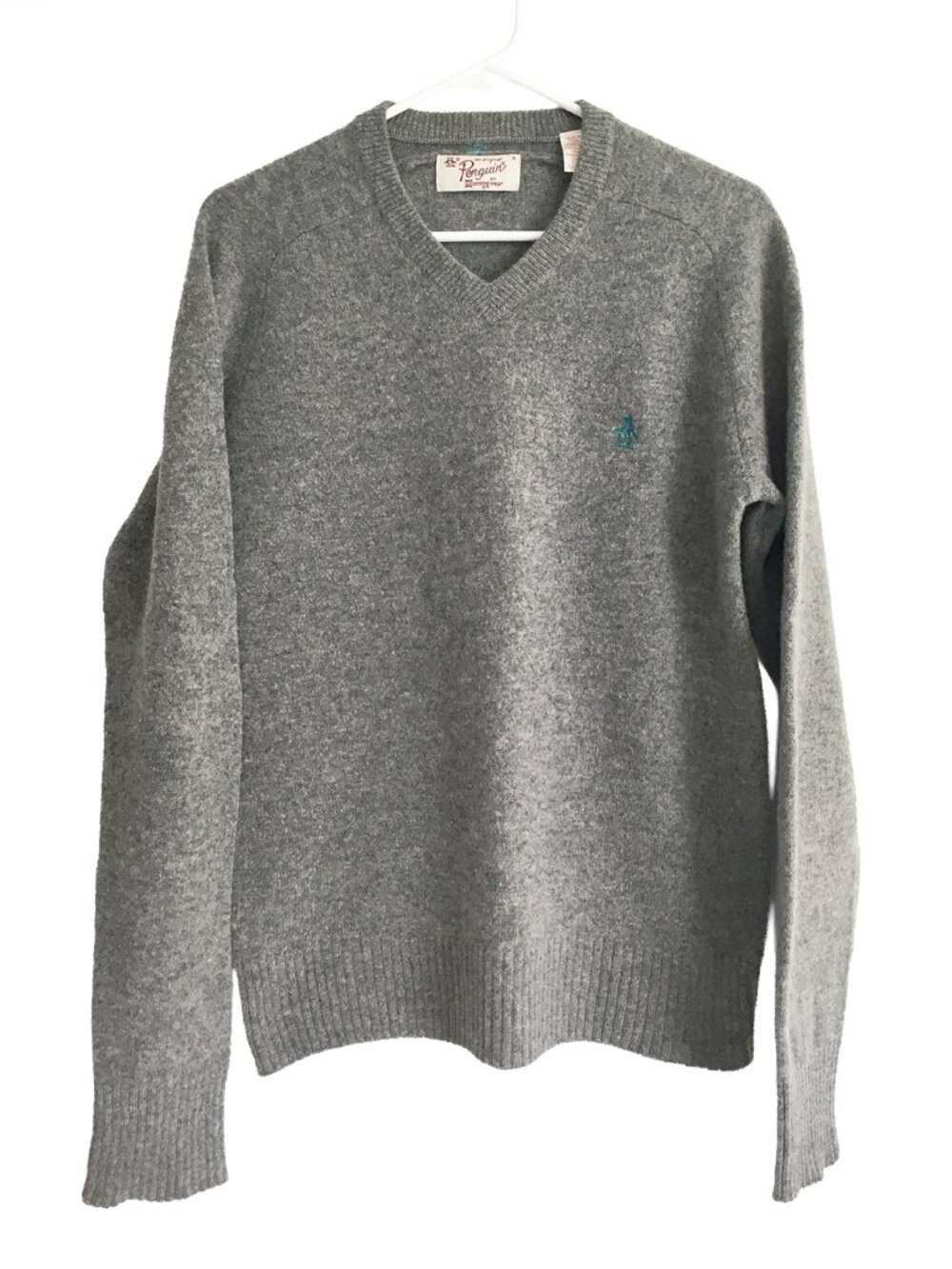 Original Penguin Vintage 70's Men's Gray Sweater By Munsingwear Size M